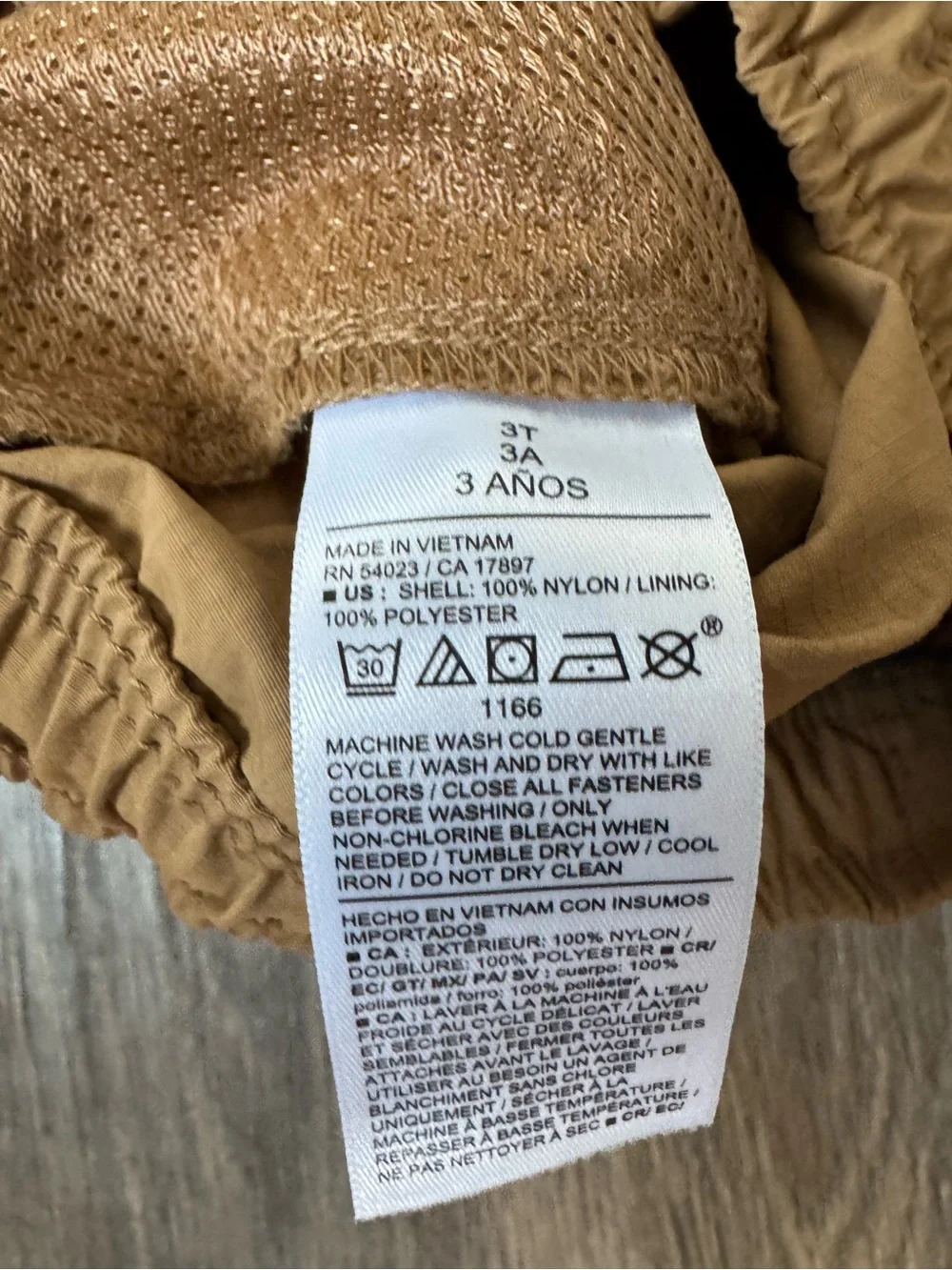 Kids Cargo Shorts in Tan with Elastic Waist Old Navy 3T